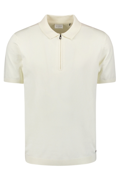 NO-EXCESS pullover short sleeve polo zip soli